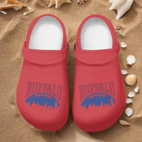 Discover Buffalo Football Vintage Skyline New York Bills Ma Nurse Clogs