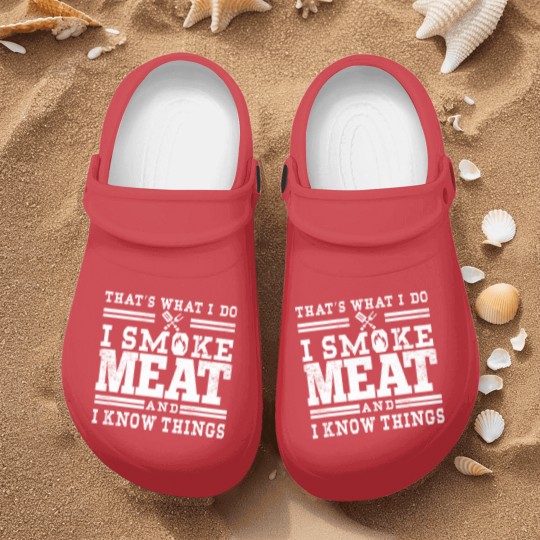 Discover I Smoke Meat And I Know Things Funny BBQ Smoker Nurse Clogs