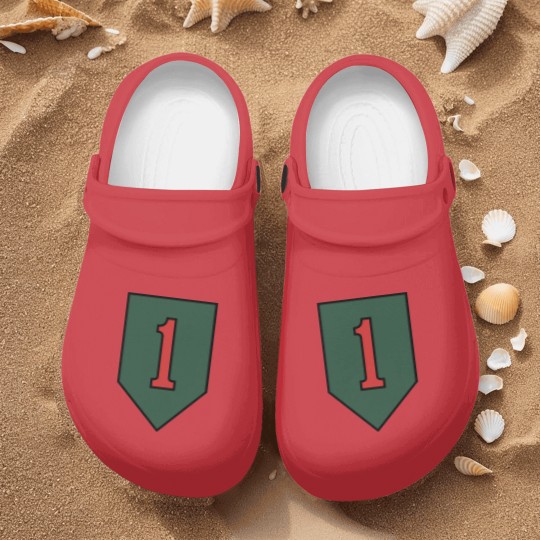 Discover "The Big Red One" 1st Infantry Division Insignia - Big Red One - Nurse Clogs