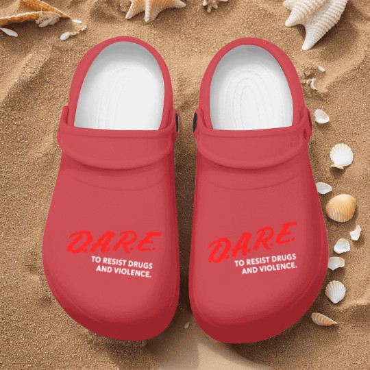 Discover Dare To Resist Drugs Violence Brand New Multiple S Nurse Clogs