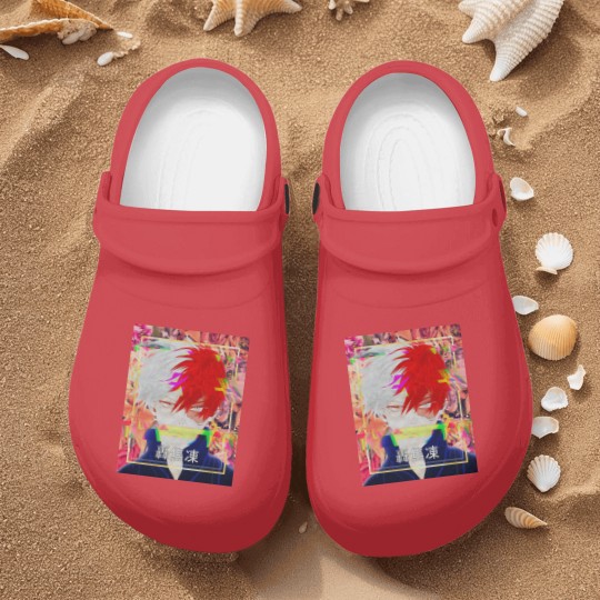 Discover Shoto Todoroki Glitch - Hero Anime - Nurse Clogs