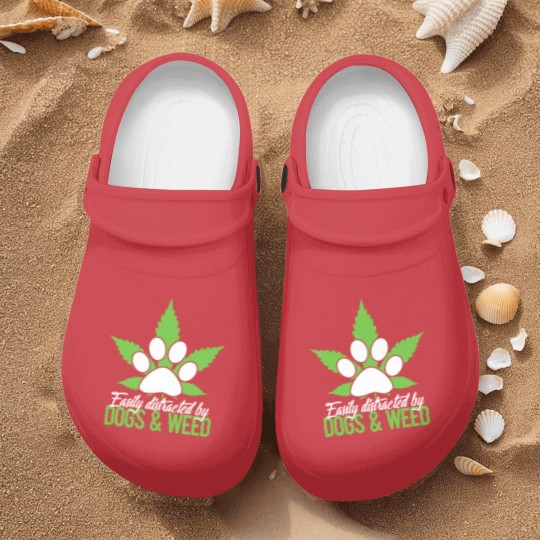 Discover Easily Distracted By Dogs & Weed Nurse Clogs