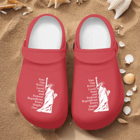 Discover Vote Out Republicans Statue of Liberty Nurse Clogs