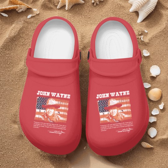 Discover John Wayne - Awesome John Wayne american flag te Nurse Clogs