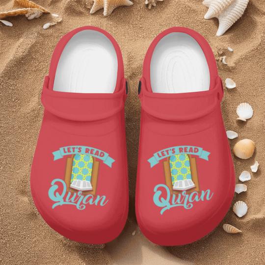 Discover Let´s Read Quran Mosque Islam Allah Prayer Gift Nurse Clogs