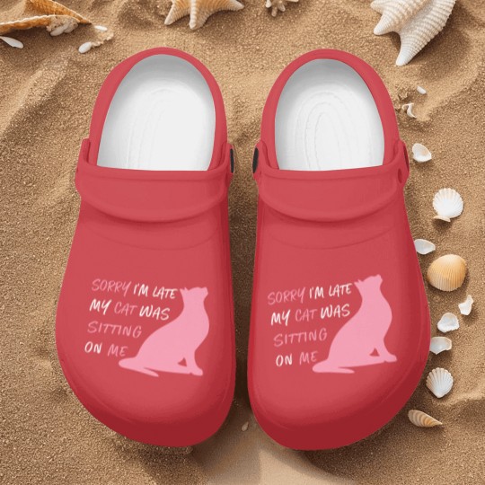 Discover Funny Sorry I'm Late My Cat Was Sitting On Me, Cat Nurse Clogs