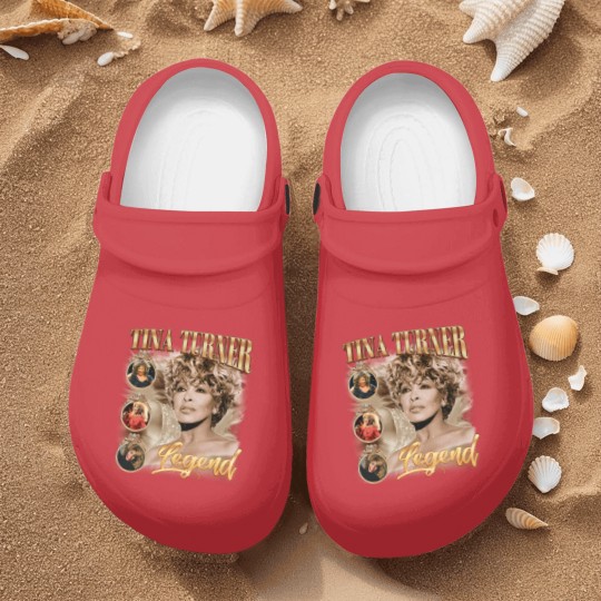 Discover Tina Turner Legend Music Nurse Clogs, R.I.P 1939-2023 Tina Turner Rock Retro Vintage Nurse Clogs