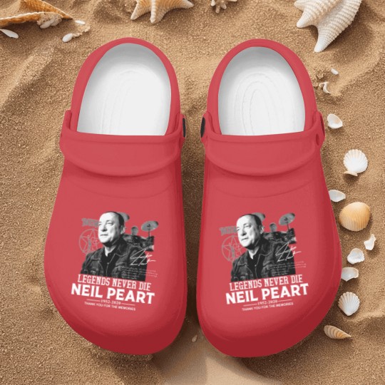 Discover Neil Peart Legends Never Die Nurse Clogs