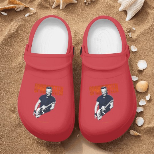 Discover Springsteen and the E Street Band 2023 World Tour Guitar Nurse Clogs - Vintage Springsteen World Tour 23 Nurse Clogs