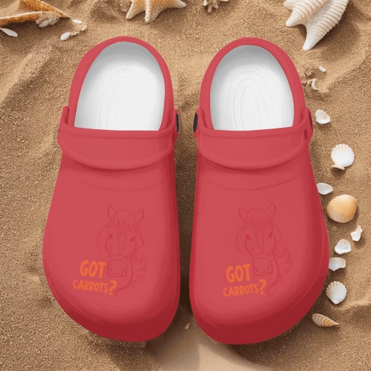 Discover Got carrots horse hobby dressage gift sport Nurse Clogs