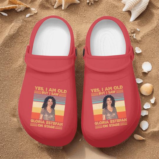 Discover Retro Yes I'm Old But I Saw Gloria Pop Estefan On Stage Essential Nurse Clogs