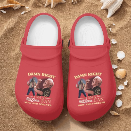 Discover Bob Seger Nurse Clogs, Damn Right I Am A Bob Seger Fan Now And Forever Nurse Clogs
