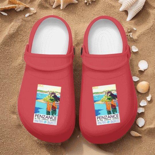 Discover Penzance in the Cornish Riviera - Vintage British Travel Poster Art - Travel - Nurse Clogs