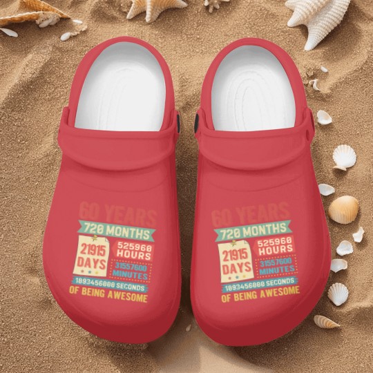 Discover Turning 60 Years Old 60Th Birthday Decorations Bda Nurse Clogs