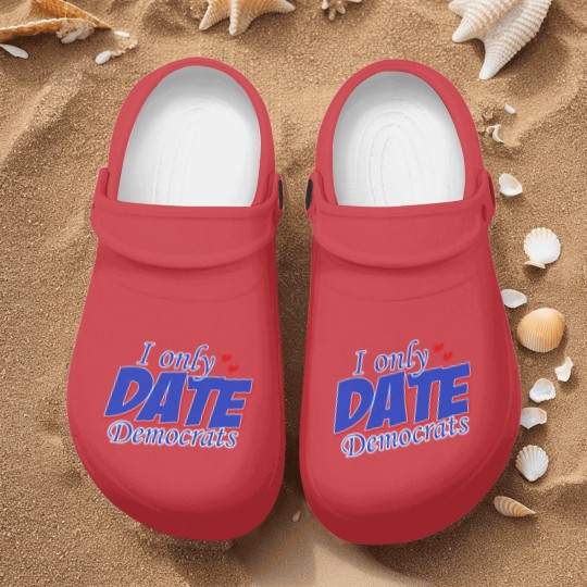 Discover Only Date Democrats Womens Democratic Party T Shir Nurse Clogs