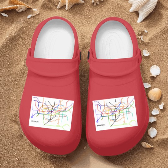 Discover London Metro Map Nurse Clogs