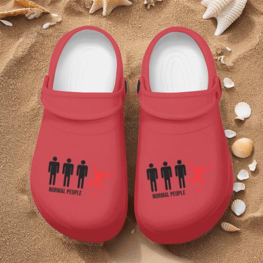 Discover Normal People Me Skydiver Skydive Funny Parachute Nurse Clogs