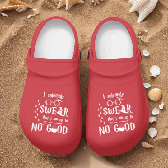 Discover Up To No Good Nurse Clogs I solemnly Swear that I am up to NO GOOD
