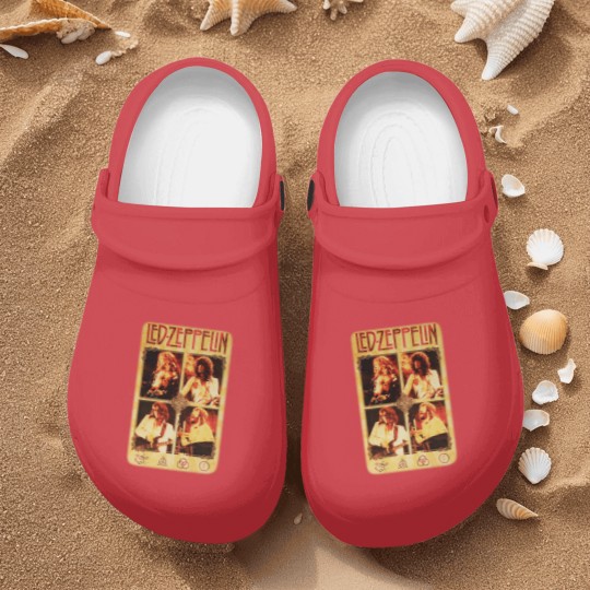 Discover Unisex AOP Cut & Sew Nurse Clogs, LE.D ZE.PP.ELIN