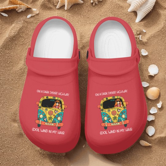 Discover on a dark desert highway cool wind in my hair Nurse Clogs