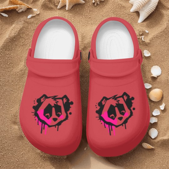 Discover Bear Head in graffiti style Nurse Clogs