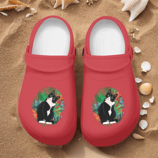 Discover Tuxedo Cat Tropical Gift Animal Lovers Nurse Clogs