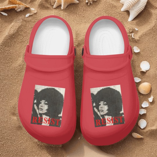 Discover Angela Davis Resist - Angela Davis - Nurse Clogs
