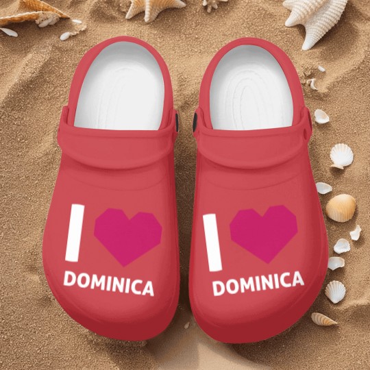 Discover I Love Dominica Nurse Clogs
