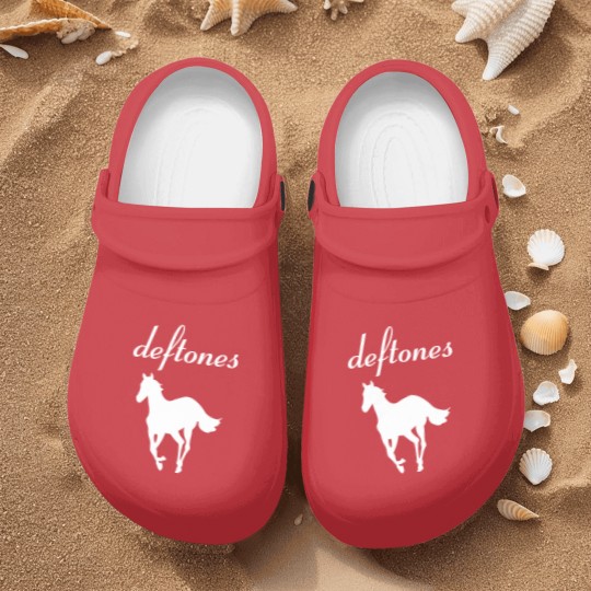 Discover White Pony Vintage Music Nurse Clogs
