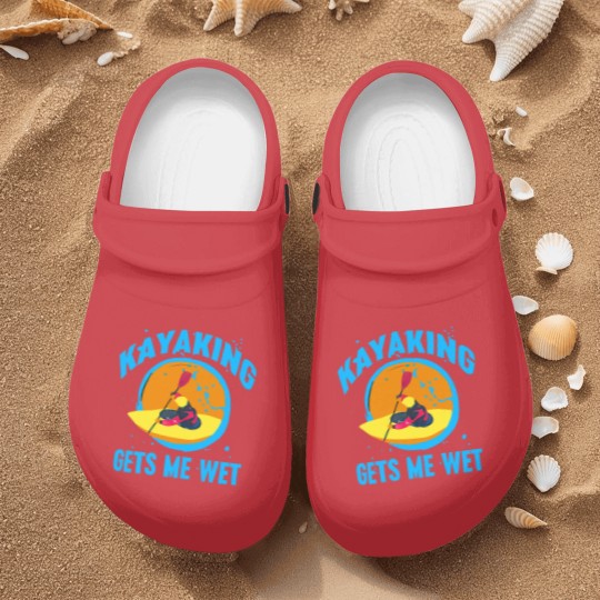 Discover Hubie Halloween Inspired "Kayaking Gets Me Wet" Nurse Clogs