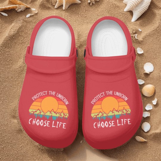 Discover Pro-Life, Protect The Unborn Choose Life Nurse Clogs