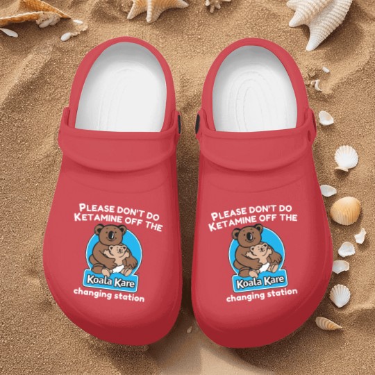 Discover Koala Kare please don_t do ketaminee off the changing station Nurse Clogs