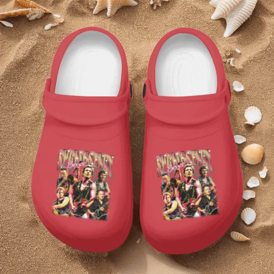 Discover Bruce Springsteen Graphic Bruce Springsteen Nurse Clogs