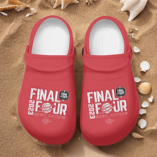 Discover San Diego State Aztecs Final Four Basketball Dunk Black Nurse Clogs