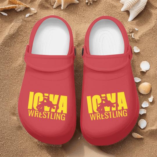 Discover Iowa Wrestling Freestyle Wrestler Gift The Hawkeye Nurse Clogs