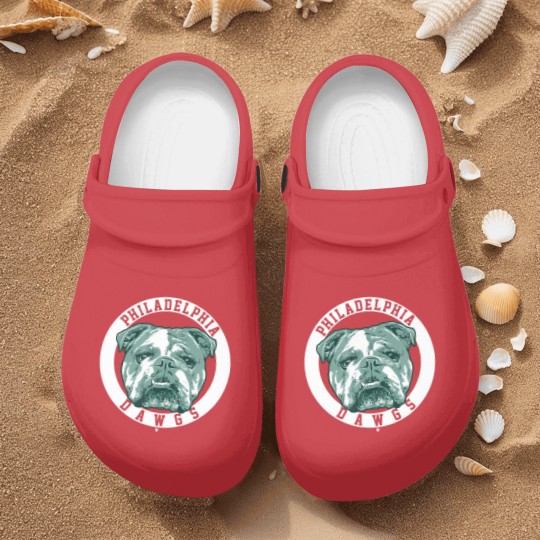 Discover philly dawgs philadelphia fooball shir Nurse Clogs