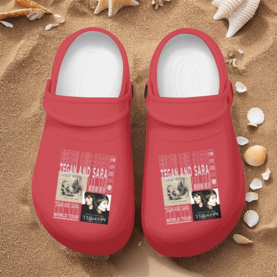 Discover Tegan and Sara Music Nurse Clogs, Vintage 90s Crybaby Tour 2023 Tickets Album The Con Graphic Nurse Clogs