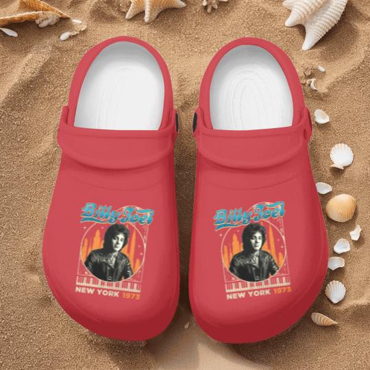 Discover Billy Joel New York 1973 Nurse Clogs, Gift For Billy Joel Fans