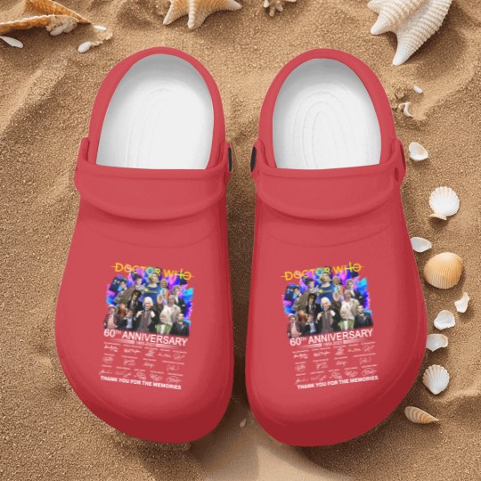 Discover Doctor Who 60th Anniversary 1963-2023 Signature Thank You Nurse Clogs