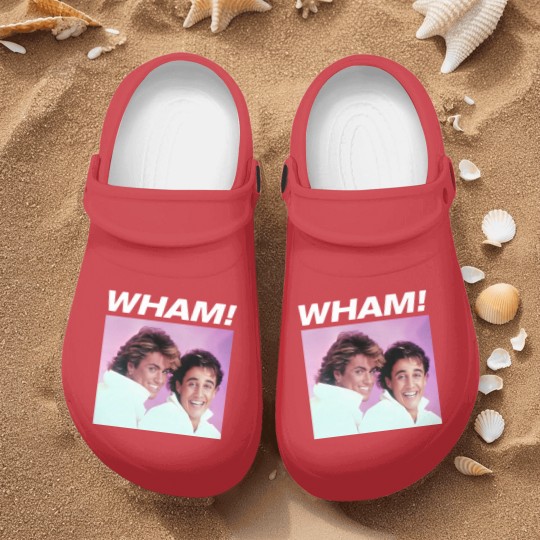 Discover WHAM! Nurse Clogs 80's George Michael Vibes, George Michael and Andrew Ridgeley Nurse Clogs