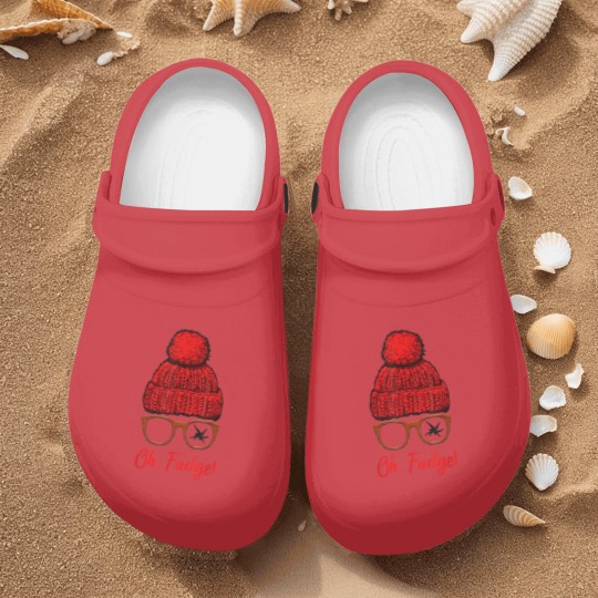 Discover Oh Fudge Funny Christmas Candies Geek Nerd Nurse Clogs