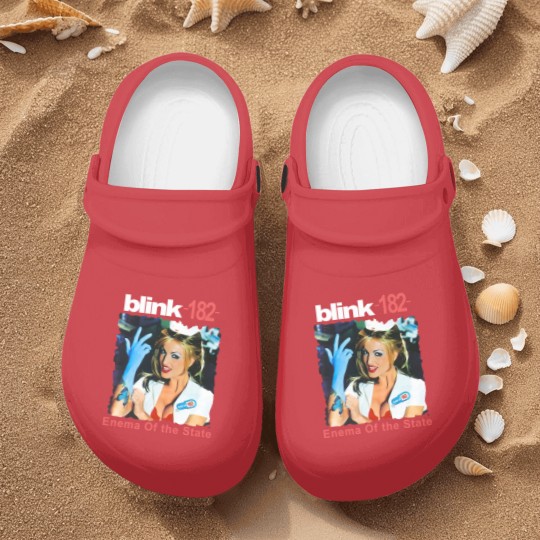 Discover B182 Enema Of The State Album Cover Nurse Clogs,  B182 2023 Tour Vintage 90 Nurse Clogs