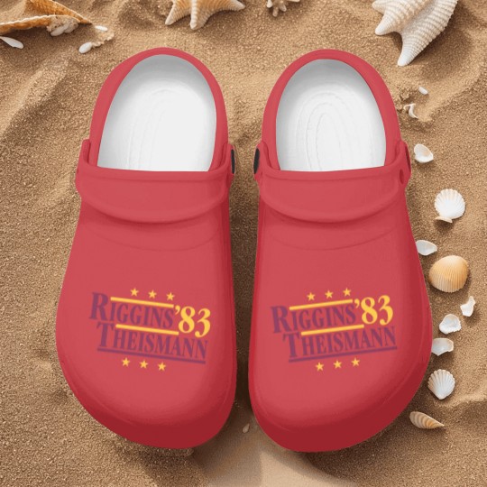 Discover Riggins & Theismann '83 Nurse Clogs, Football Legends For President Fan Nurse Clogs