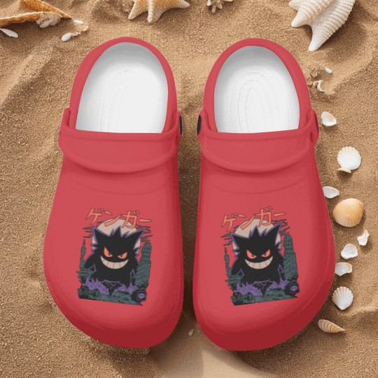 Discover Gengar Japanese Style Nurse Clogs | Movie Film Nerd Gaming Anime Novelty Funny