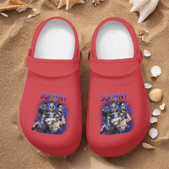 Discover Johnny Cage Mortal Kombat 1 90s Nurse Clogs, Bootleg Movie Fighting Games Vintage Y2K Nurse Clogs