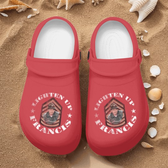 Discover Lighten Up Francis, distressed - bil mur - Nurse Clogs