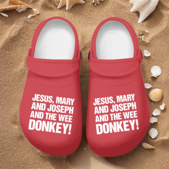 Discover Jesus, Mary And Joseph And The Wee Donkey - Line Of Duty - Nurse Clogs