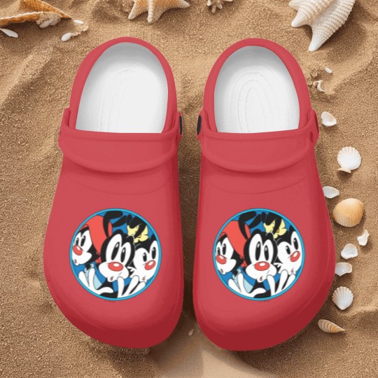 Discover Animaniacs | Warner Siblings Circle Graphic Nurse Clogs