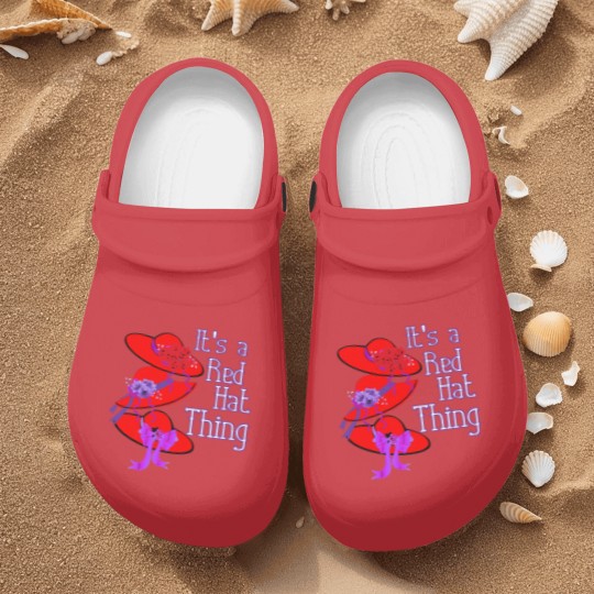 Discover Red Hat It'S A Red Hat Thing Gift Nurse Clogs