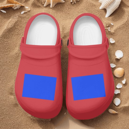 Discover "Blue Square" design Nurse Clogs